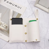 Camping chair leather storage bag mobile phone beer beverage storage bag outdoor chair side bag miscellaneous storage - V.I.P Digital Presence