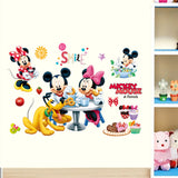 Mickey Minnie Decorative Painting Children's Room Background Wall Mickey Mouse Wall Sticker - V.I.P Digital Presence