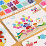 Pintura para dibujar con los dedos para niños, para jardín de infantes, con colores de barro, para grafitis de bebés, herramienta de dibujo, puntillismo en la palma.