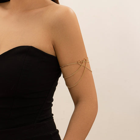 Ethnic style punk adjustable alloy pentagram cross Leg Chain - V.I.P Digital Presence