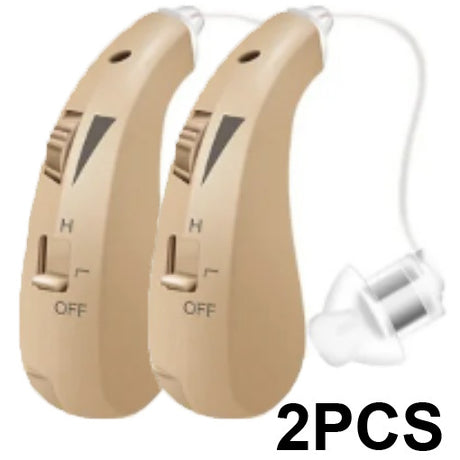 1Pair of Invisible Hearing Aids for Seniors with Sound Amplifier and Assistive Listening Earphones - V.I.P Digital Presence