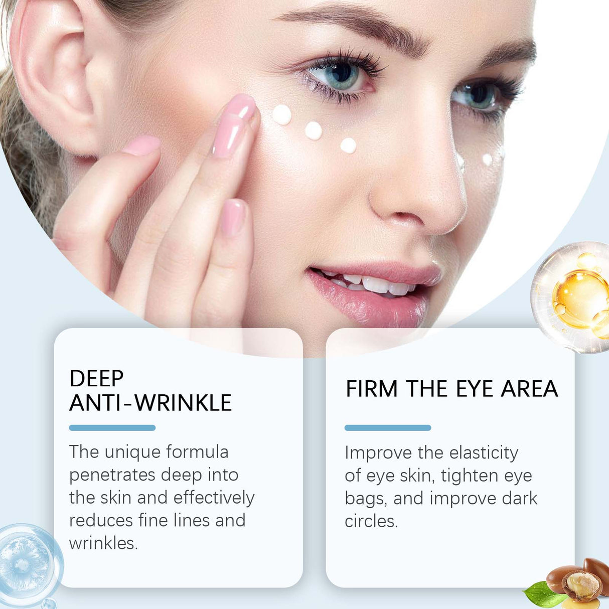 Eye Care Gel Tightens Eye Skin, Moisturizes And Reduces Fine Lines Around Eyes Eye Gel