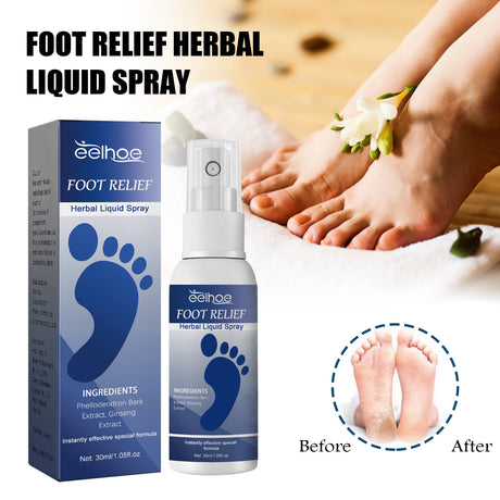 Foot Relief Herbal Liquid Spray, Clean Exfoliating Calluses Anti-Cracking Peeling Foot Moisturizing Spray - V.I.P Digital Presence