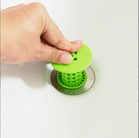 Bath Stopper Plug Sink Strainer Filter Sewer Dredge Device Shower Hair Stopper Bathroom Drain Hair Catcher bathroom accessories（green） - V.I.P Digital Presence