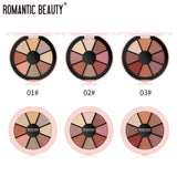 Romantic Beauty 8 Color Round Palette Eyeshadow Pearlescent Matte Eyeshadow Palette - V.I.P Digital Presence