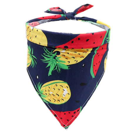 Pet Accessories Summer Pet Drool Towel Fruit Style Pet Scarf Pure Cotton Dog Triangle Scarf - V.I.P Digital Presence
