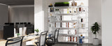 6 Tier Wire Shelving Unit 6000 LBS NSF Height Adjustable Metal Garage Storage Shelves with Wheels