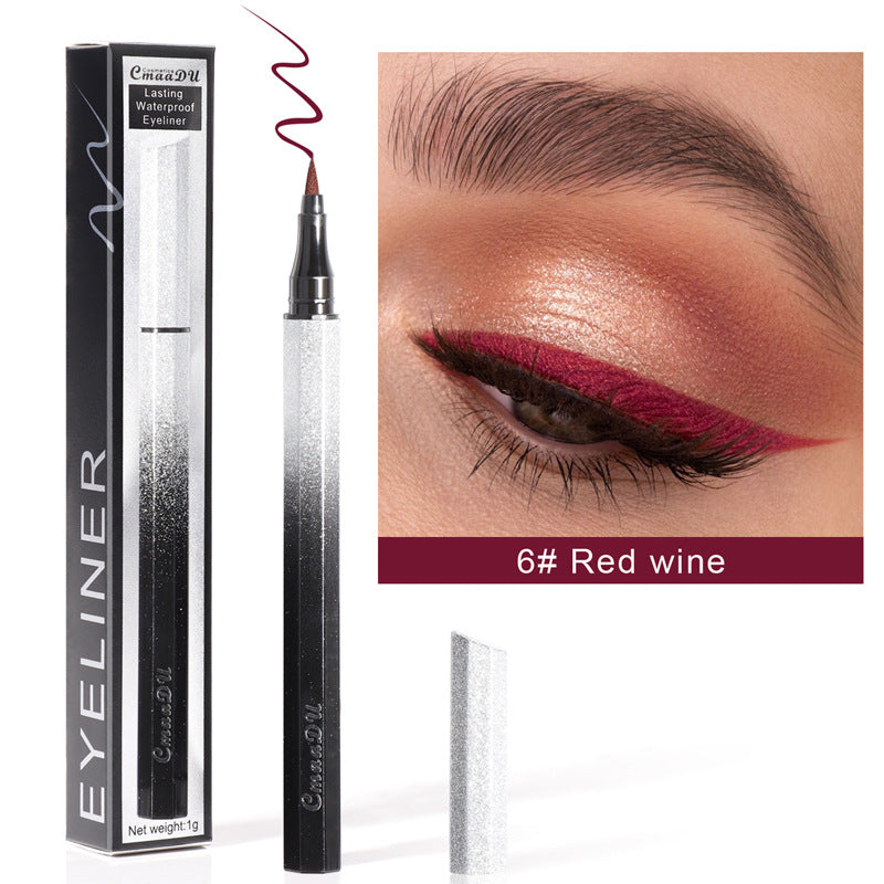 CmaaDu Eyeliner Pencil Waterproof Sweatproof Not Smudged Cool Black Starry Sky Thin Head Eyeliner - V.I.P Digital Presence