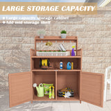 Outdoor gardening workbench with large storage cabinets and a rooftop terrace - V.I.P Digital Presence