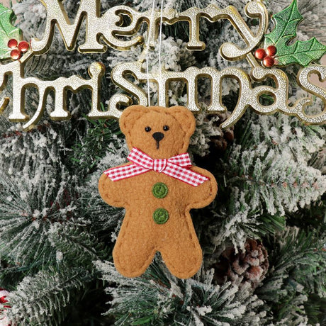 Christmas Party Decoration Christmas Tree Christmas Cartoon Pendant Biscuit Bear Small Pendant Set Christmas Supplies - V.I.P Digital Presence