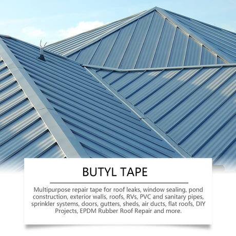 Waterproof Butyl Tape, Roof Repair Leakage Plugging Moisture-Proof High-Stick Self-Adhesive Aluminum Foil Waterproof Roll - V.I.P Digital Presence