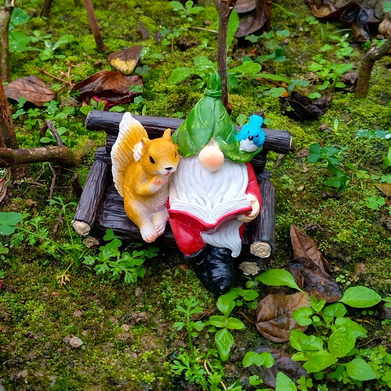 Outdoor Squirrel Elf Reading Hanger - V.I.P Digital Presence
