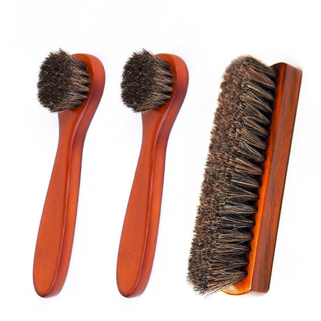 Wood Horsehair Shoe Brush Large Leather Shoe Brush Set Horsehair Shoe Brush Set - V.I.P Digital Presence