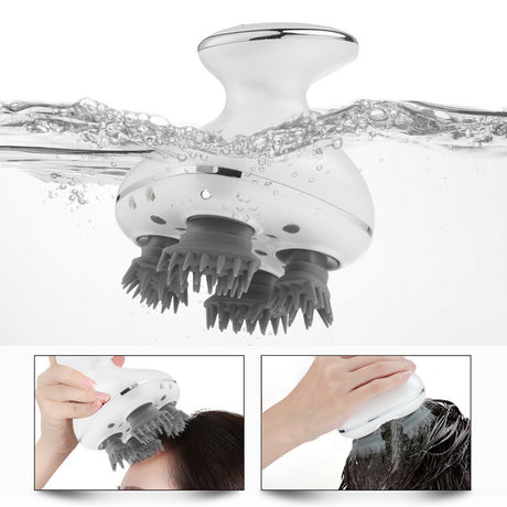 Head Massager 4-Claw Kneading Vibration Rechargeable Waterproof Head Massager Multi-Function - V.I.P Digital Presence