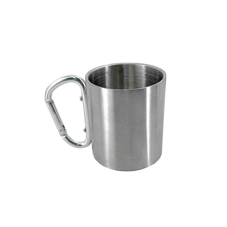 Outdoor mountaineering button, water cup, trip, camping, portable button, 201 stainless steel material - V.I.P Digital Presence