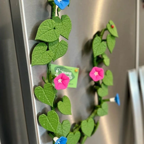 Morning Glory Magnets 3D printed artificial morning glory refrigerator sticker decoration - V.I.P Digital Presence