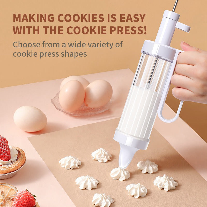 Cookie cookie gun biscuit grinder full set of baking gun set mounted flower nozzle extrusion - V.I.P Digital Presence