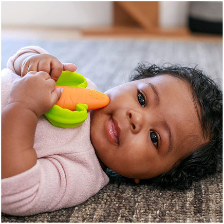 Carrot gum teeth grinder silicone soft teeth fixator children's toys anti eating hand grinding stick supplies - V.I.P Digital Presence