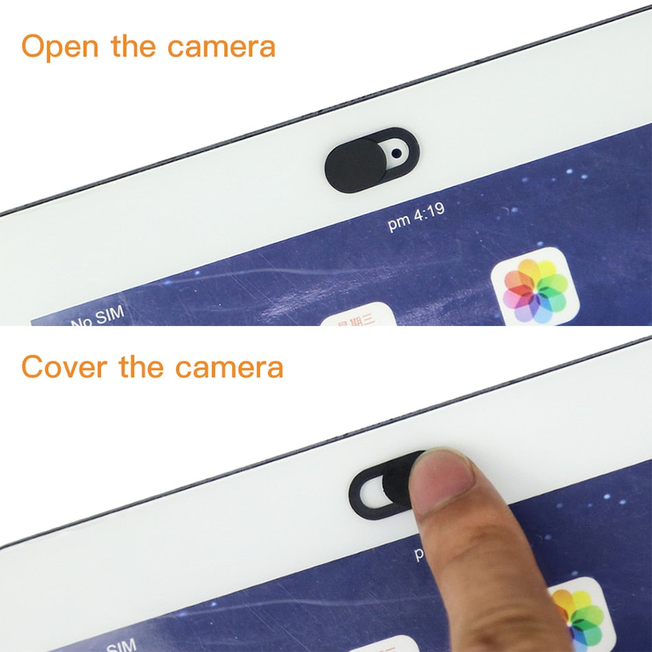 ACCEZZ WebCam Cover Shutter Magnet Slider Plastic For iPhone Web Laptop PC For iPad Tablet Camera Mobile Phone Privacy Sticker - V.I.P Digital Presence
