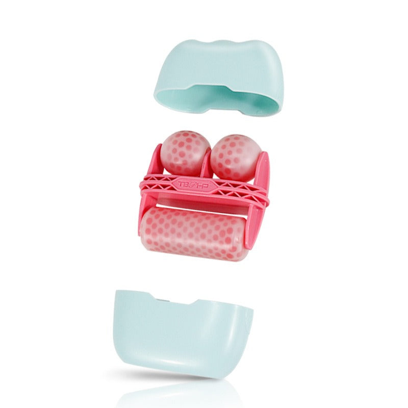 2 in 1 double head plastic ice roller ice roller facial ice skin instrument facial beauty cold compress massager - V.I.P Digital Presence