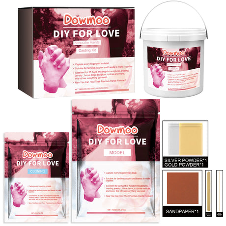 Couple Hand Model Clone Powder, Valentine's Day Diy Gift 3d Hand Model Crafts Creative Home Decoration - V.I.P Digital Presence