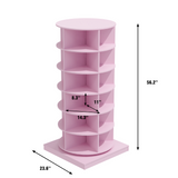 Pink 360 Rotating shoe cabinet 6 layers - V.I.P Digital Presence