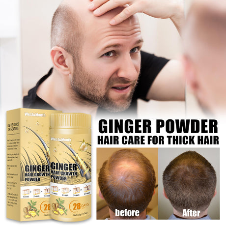 Ginger Powder, Hair Root Treatment Moisturizes and thickens hair, Strengthens and prevents hair loss - V.I.P Digital Presence
