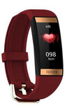 Reloj de pulsera inteligente E78 para hombre y mujer, pulsera deportiva resistente al agua IP68 con control del ritmo cardíaco y de la presión arterial para nadar 