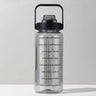 Sports water cup portable large capacity 2000ml plastic cup with straw scale men and women kettle water cup