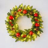 Christmas wreath rattan 30/40/50/60cm Christmas decoration wreath door hanging scene - V.I.P Digital Presence