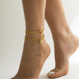 Beach star shaped tassel ankle bracelet, simple foot decoration, fashionable imitation pearl, versatile ankle chain - V.I.P Digital Presence