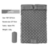 Colchoneta inflable doble para dormir para exteriores, con almohada y bomba incorporadas, para acampar, hacer mochilerismo y hacer senderismo.