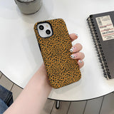 Sexy leopard print Apple 15 phone case IP16 anti drop protective case 2-in-1 film case Apple 13pro - V.I.P Digital Presence
