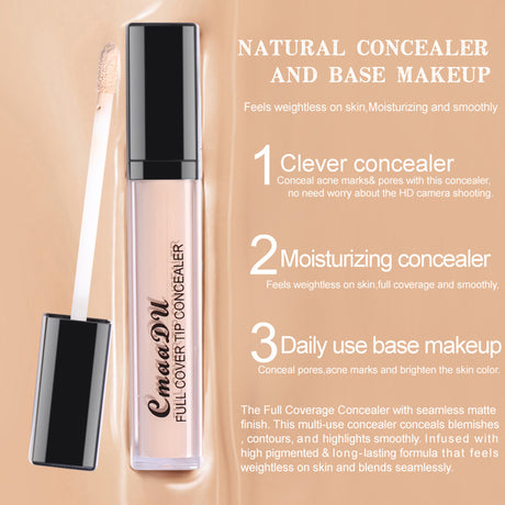 CmaaDU Concealer Concealer Pen Concealer Artifact Face Acne Marks Cover Acne Spots Dark Circles Natural Color - V.I.P Digital Presence