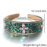 Baroque retro full set rhinestone sponge headband - V.I.P Digital Presence