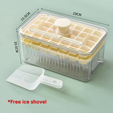Press Type Ice Cube Ice Box Refrigerator Ice Cube Artifact Silicone Mold With Cover Household Sealed Food Grade Ice Maker - V.I.P Digital Presence
