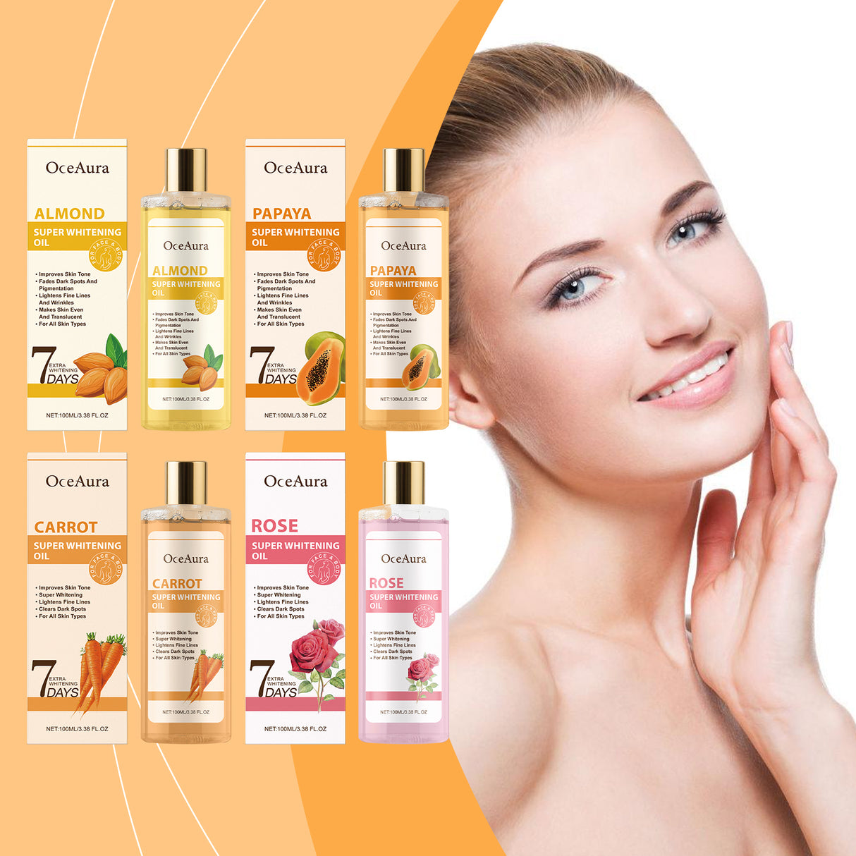 7 Day Care Essential Oil Gently Moisturizes The Body And Moisturizes The Skin Daily Massage Care Essential Oil