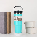20oz30ozPortable Car Cup Stainless Steel Cup Travel Sports Water Bottle With Handle Cover Coffee Tumbler Cup - V.I.P Digital Presence