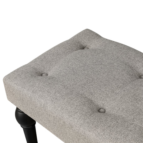 Ottoman Bench 4-thickened Roman Column Feet French Upholstered Bedside Bench For Bedroom Living Room Entryway - V.I.P Digital Presence