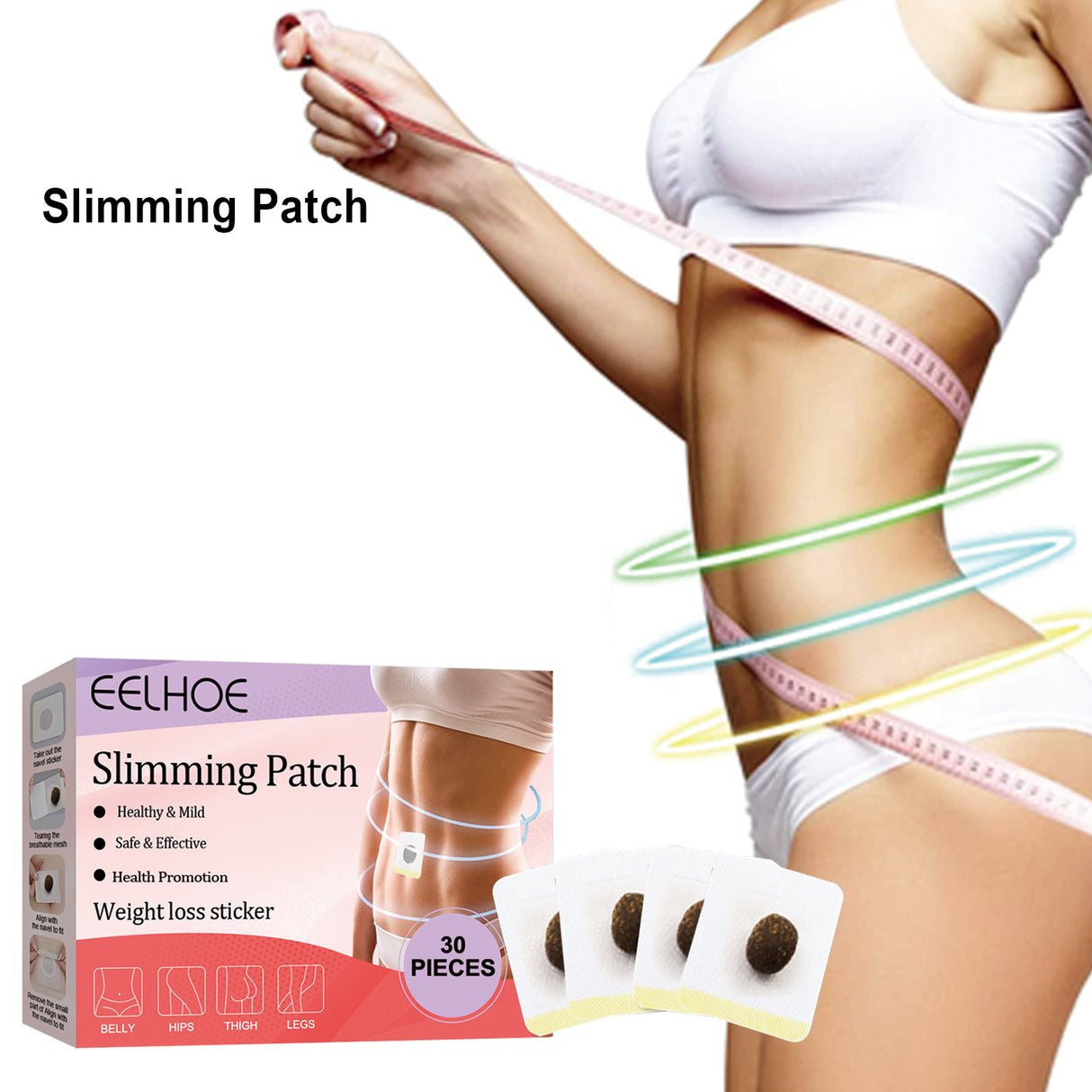 Slimming Patch, Lazy Slimming Body Sculpting Body Belly Button Tight Belly Button Pill Belly Belly Thighs - V.I.P Digital Presence