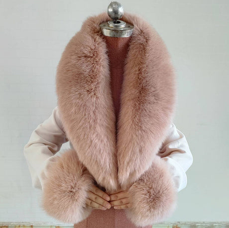 Real Fox Fur Horn Collar Fashion Fur Decorative Collar Jewelry - V.I.P Digital Presence