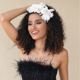 Fashionable handmade fabric crystal flower headband - V.I.P Digital Presence