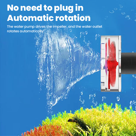 4-Blade Auto-Rotating Fan Kit for Fish Tank Outlet - Clover Accessories, Aquarium Filter Screen Add - ons - V.I.P Digital Presence