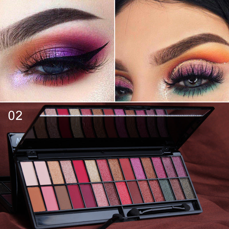 CmaaDU 28 Color Eyeshadow Palette Beginners Makeup Matte Pearlescent - V.I.P Digital Presence