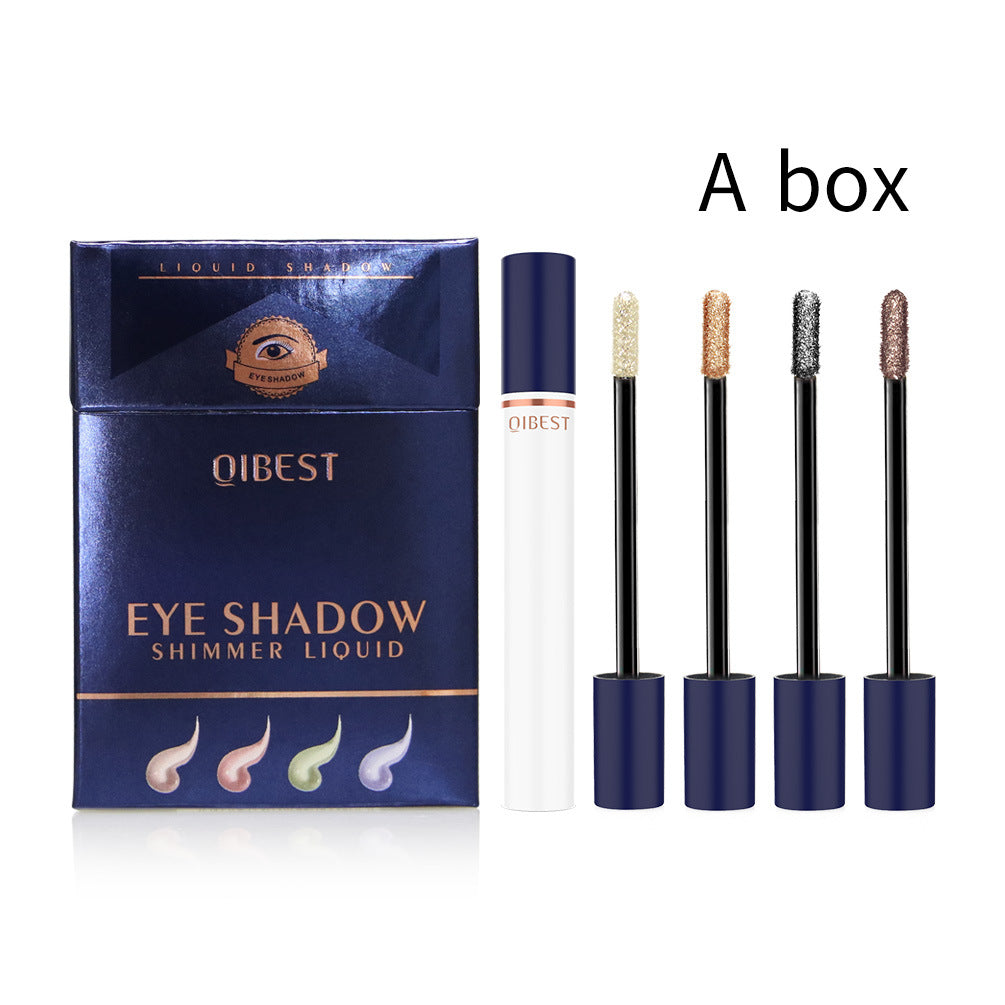QIBEST Smoke Tube Eye Shadow Set Diamond Pearl Liquid Eye Shadow Shining Bright Eye Shadow Liquid - V.I.P Digital Presence