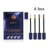 QIBEST Smoke Tube Eye Shadow Set Diamond Pearl Liquid Eye Shadow Shining Bright Eye Shadow Liquid - V.I.P Digital Presence