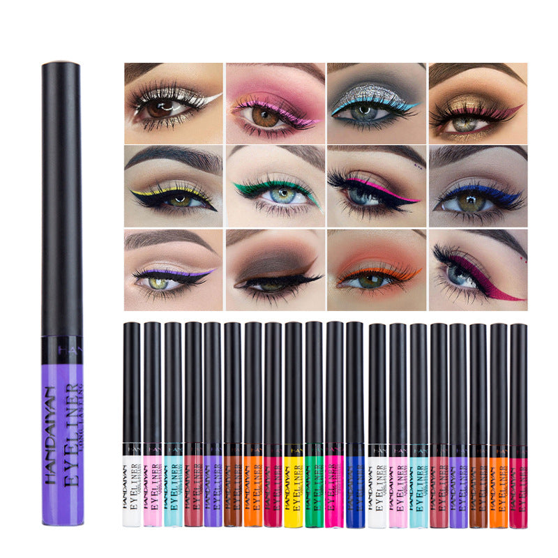 HANDAIYAN FDA Approved Color Matte Eyeliner Liquid Imitation Water 12-Pack - V.I.P Digital Presence