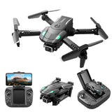 Dron S128 de tres lados para evitar obstáculos, cuadricóptero con cámara dual 4K y fotografía aérea HD, miniavión de control remoto de altura fija 