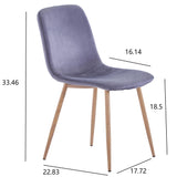 Dining Chair 4PCS（BLUE）Modern style New technology Suitable for restaurants cafes taverns