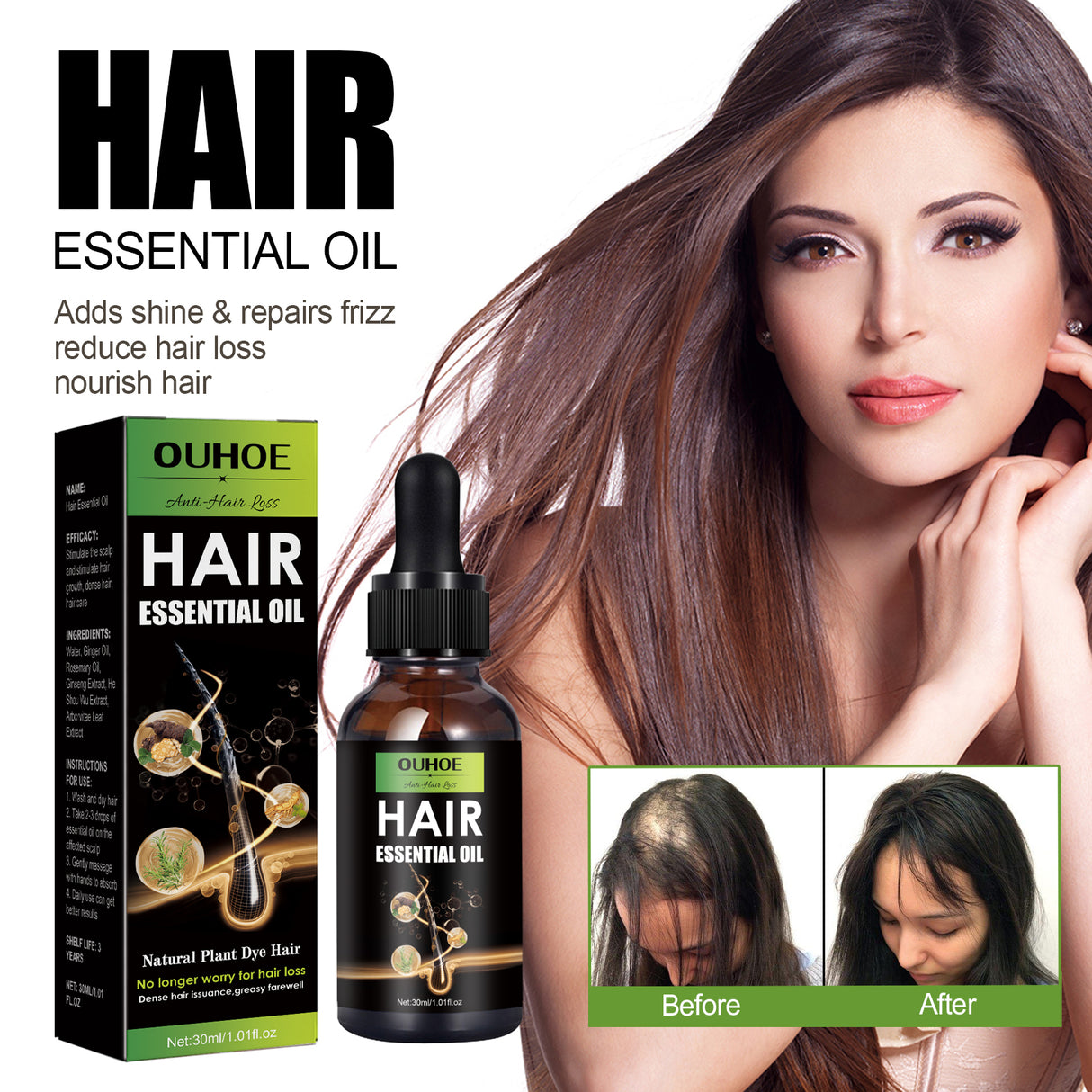 Hair Care Oil, Repair Damage Improve Dry Hair Prevent Hair Loss And Smooth Essential Oil - V.I.P Digital Presence
